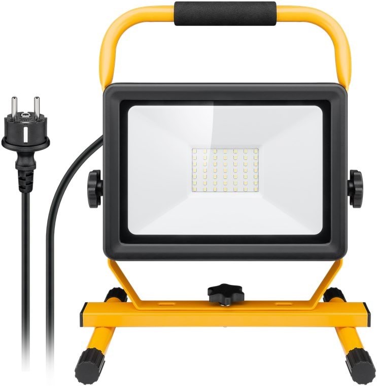 Pro Led Work Light With Stand 50 W Black-yellow 1.5 - Smart Home