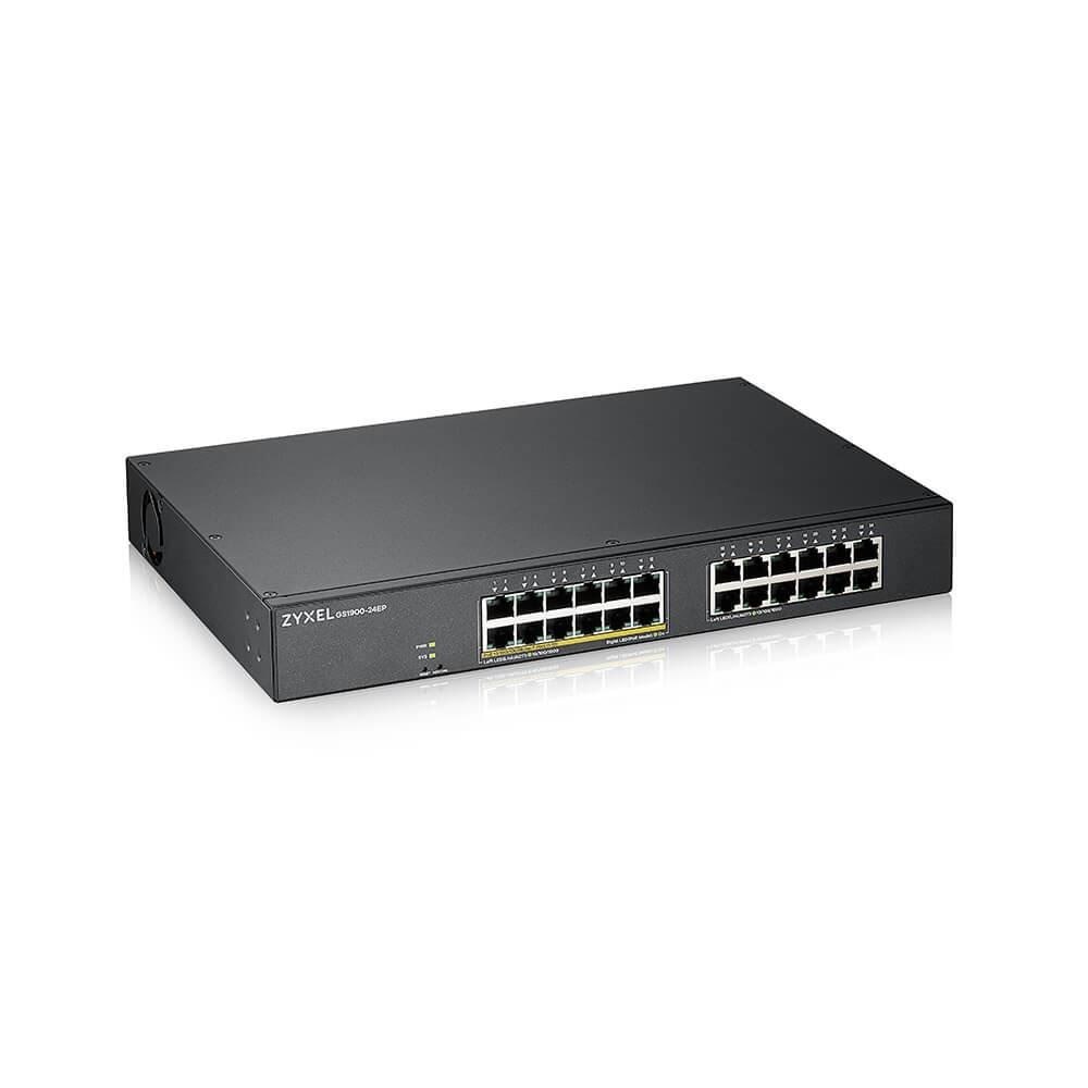 Zyxel Gs1900-24ep 24-port Gbe Smart Managed Poe Switch - Switches Gs1900-24ep-eu0101f