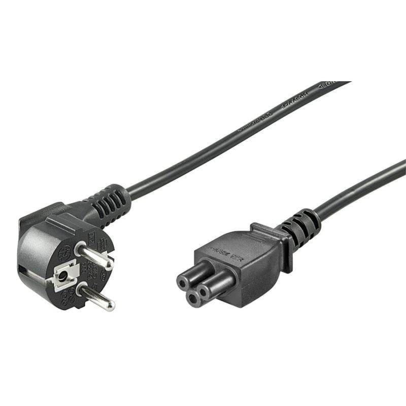 Pro Stromkabel C5 (Mickey Mouse) - Schwarz - 90° - 3m - Stromkabel Intern