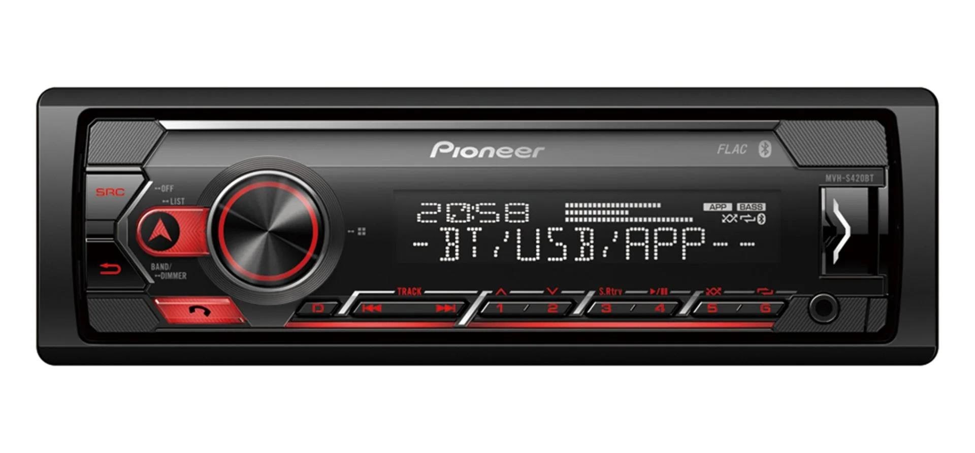 Pioneer Mvh-s420bt Autoradio - 1-din - Bluetooth - Usb - 4 x 50 W - Autoradio - Autoradios