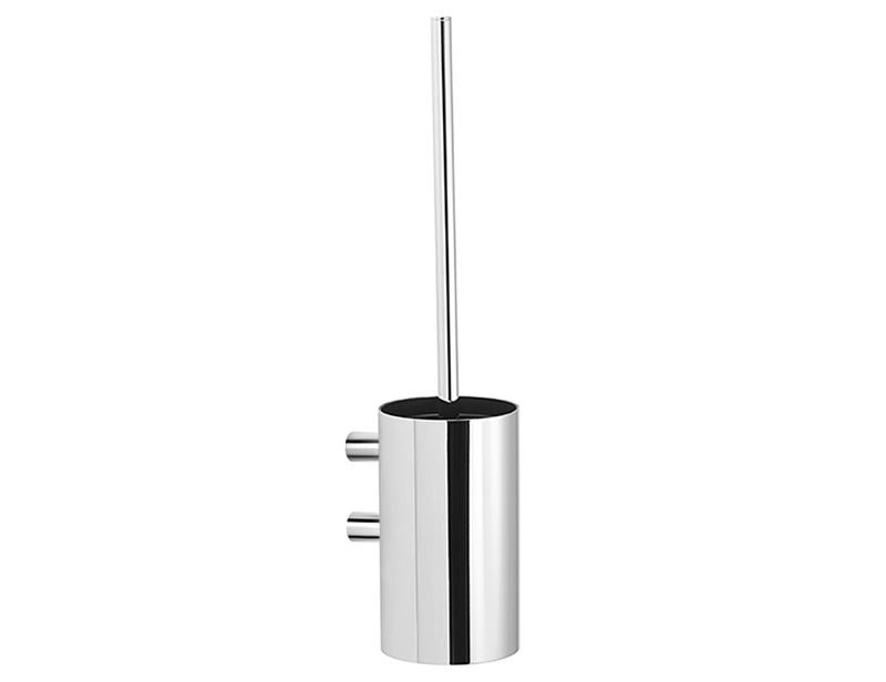 Pressalit Toilet Brush For Wall Mounting, W/bowl, Polished Stainless Steel - Badezimmerzubehoer Q10850