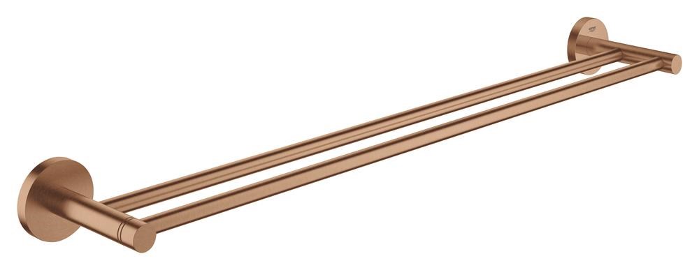 Grohe Essentials, Doppel-badetuchhalter, Warm Sunset Gebürstet - Badezimmerzubehoer 40802dl1