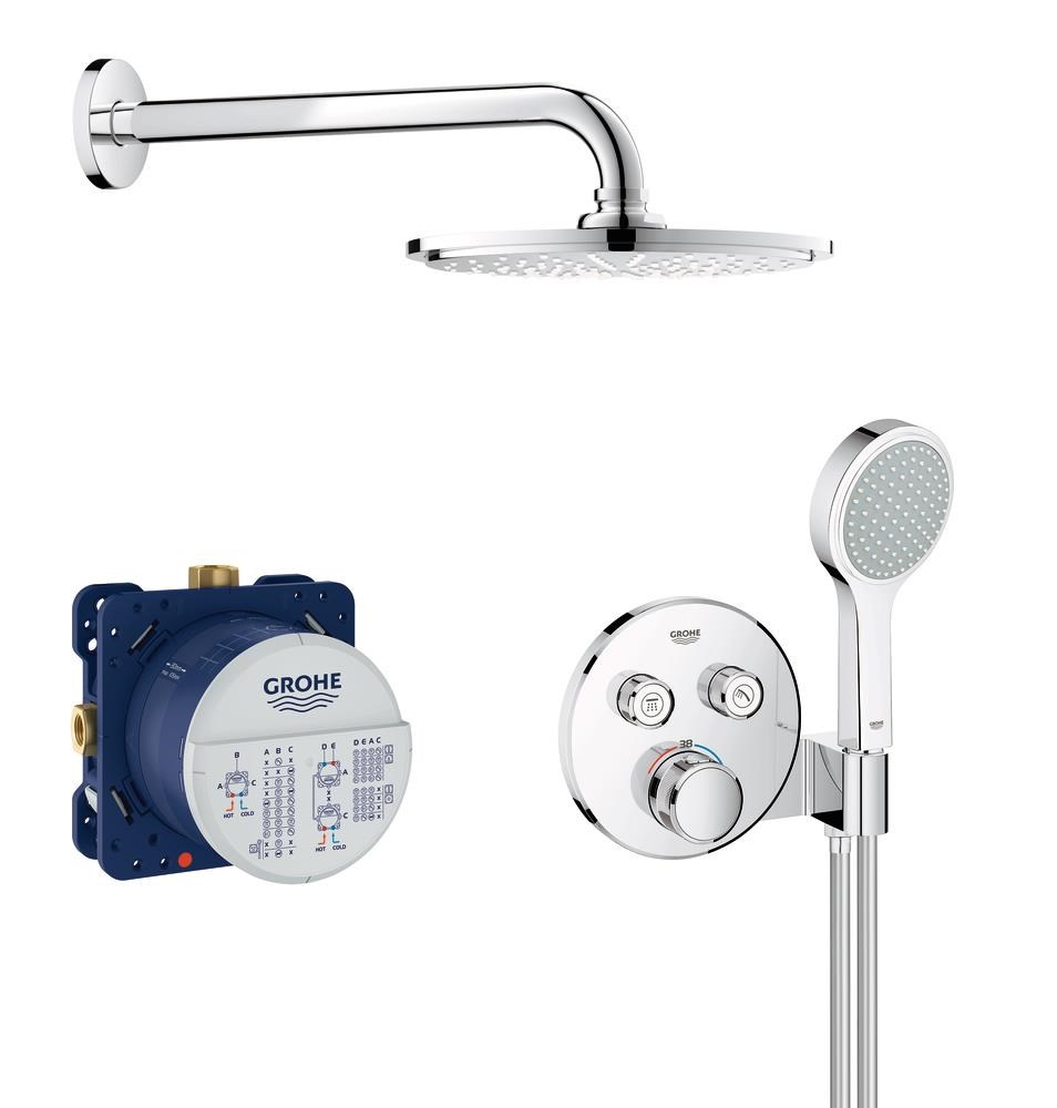 Grohe Grohtherm Smartcontrol, Duschsystem Unterputz, Chrom - Dusch Und Montagezubehoer