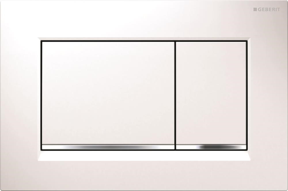 Geberit Actuator Plate Sigma20 White/bright Chrome/white - Installationssysteme