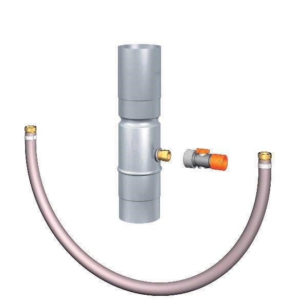 Rheinzink Water Butt Connector With 1/2 Gardena-connector 76 - Dach Und Fassade
