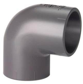 +GF+ Elbow 90° Pvc Pn16 D50 - Kunststoffrohre Und Zubehoer 721100110