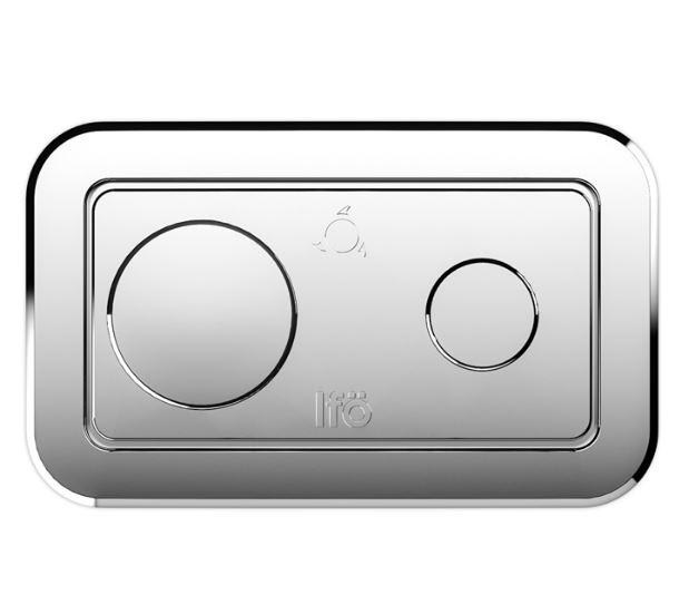 Ifö Spira/spira Art Push Button Complete Chrome - Toiletten Sitze Bidets Und Ersatzteile