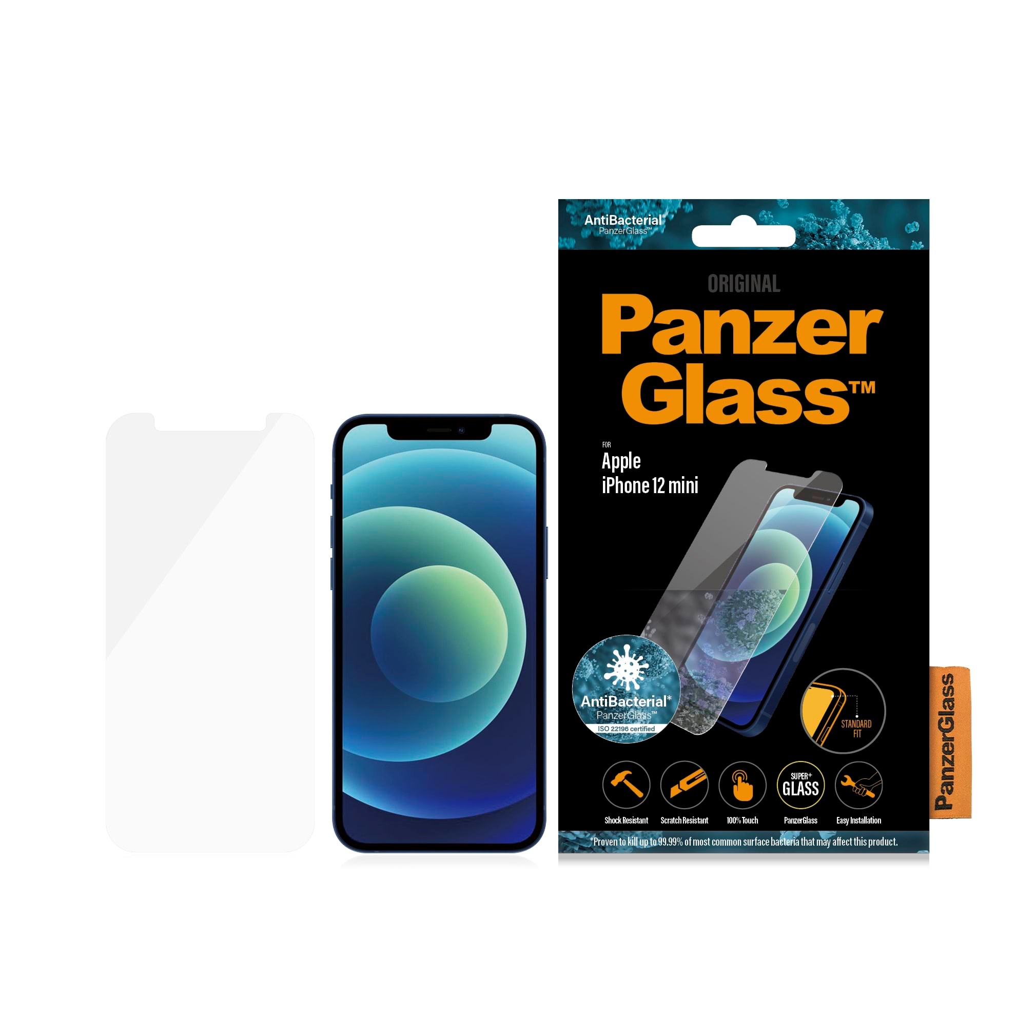 Panzerglass Screen Protector Apple Iphone 12 Mini | Standard Fit - Handys Schutzfolie