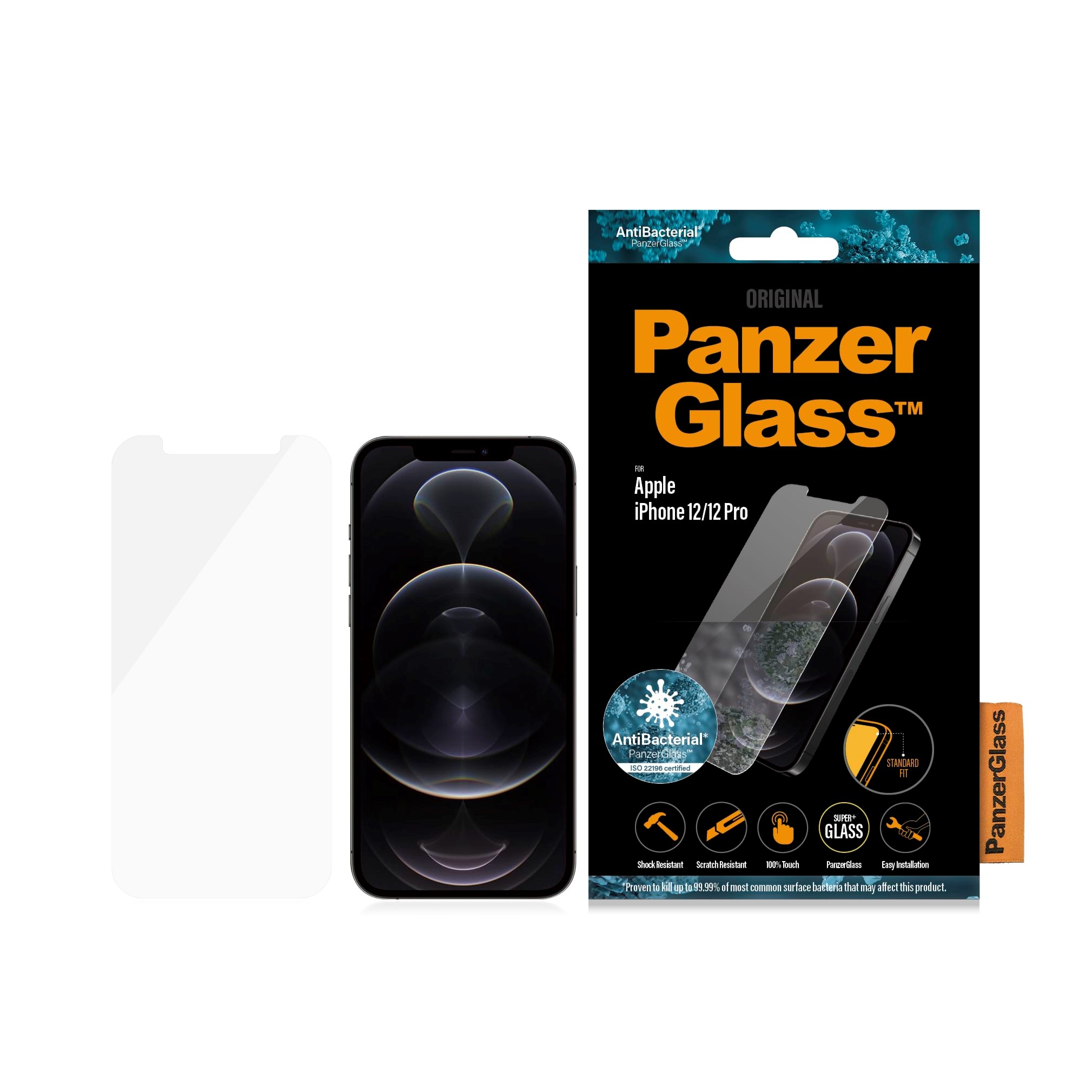 Panzerglass Screen Protector Apple Iphone 12 | 12 Pro | Standard Fit - Handys Schutzfolie Panzer2708
