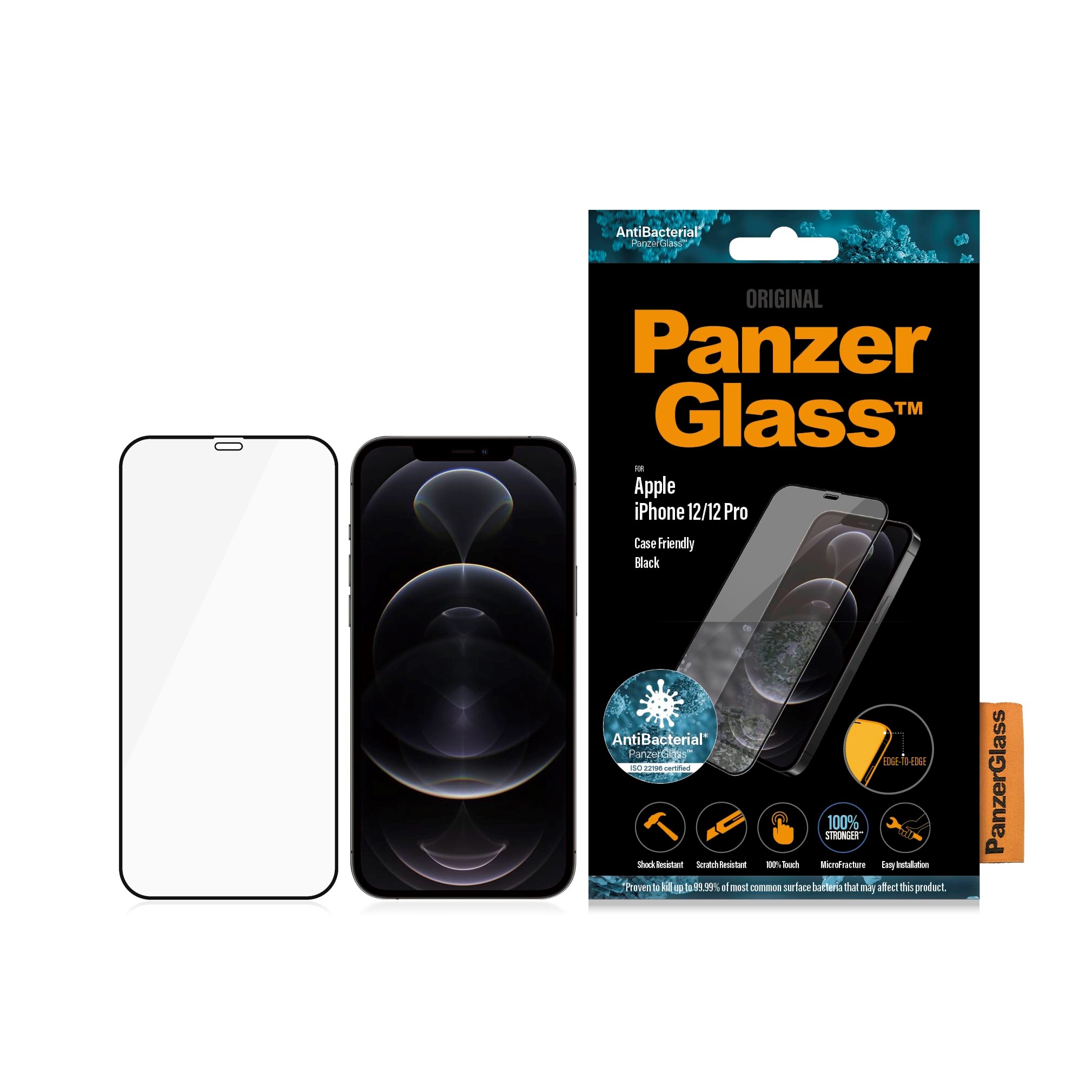 Panzerglass Screen Protector Apple Iphone 12 | 12 Pro | Edge-to-edge - Handys Schutzfolie