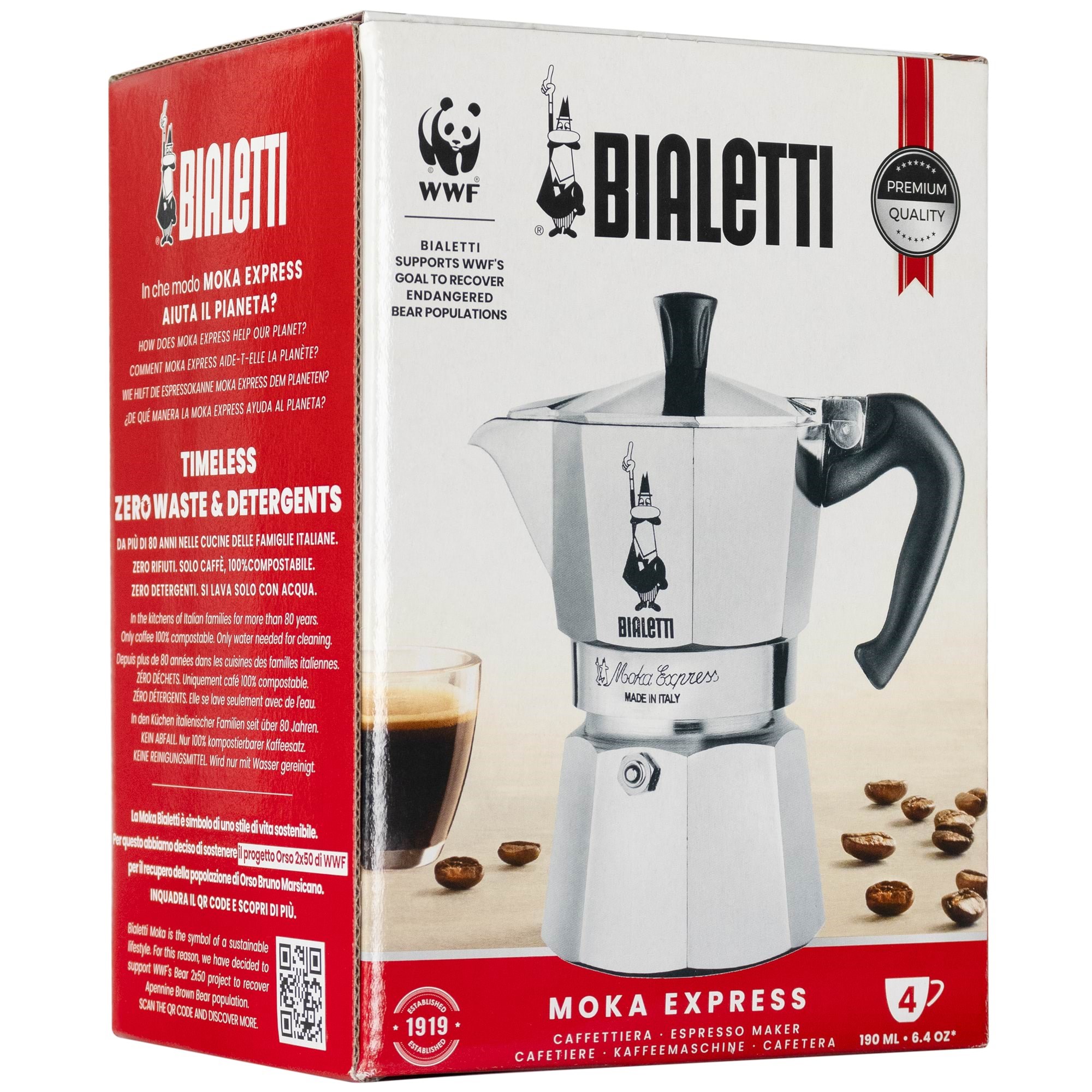 Bialetti Moka Express 4 Cups - Kaffeezubereitung