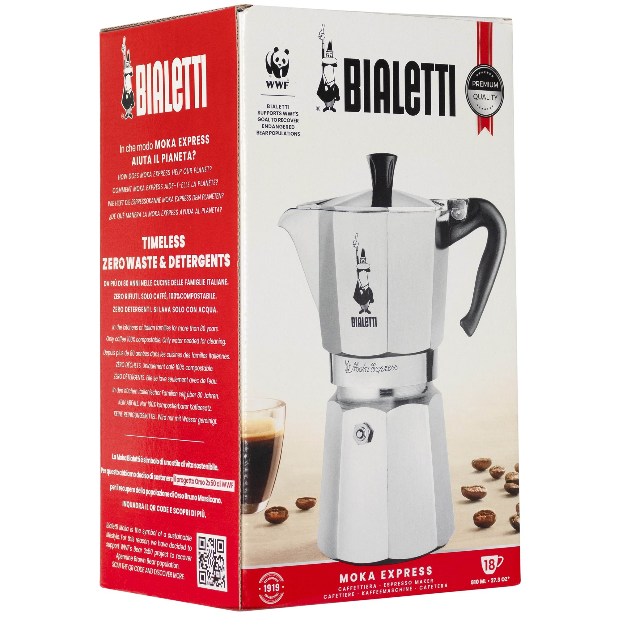 Bialetti Moka Express 18 Cups - Kaffeezubereitung