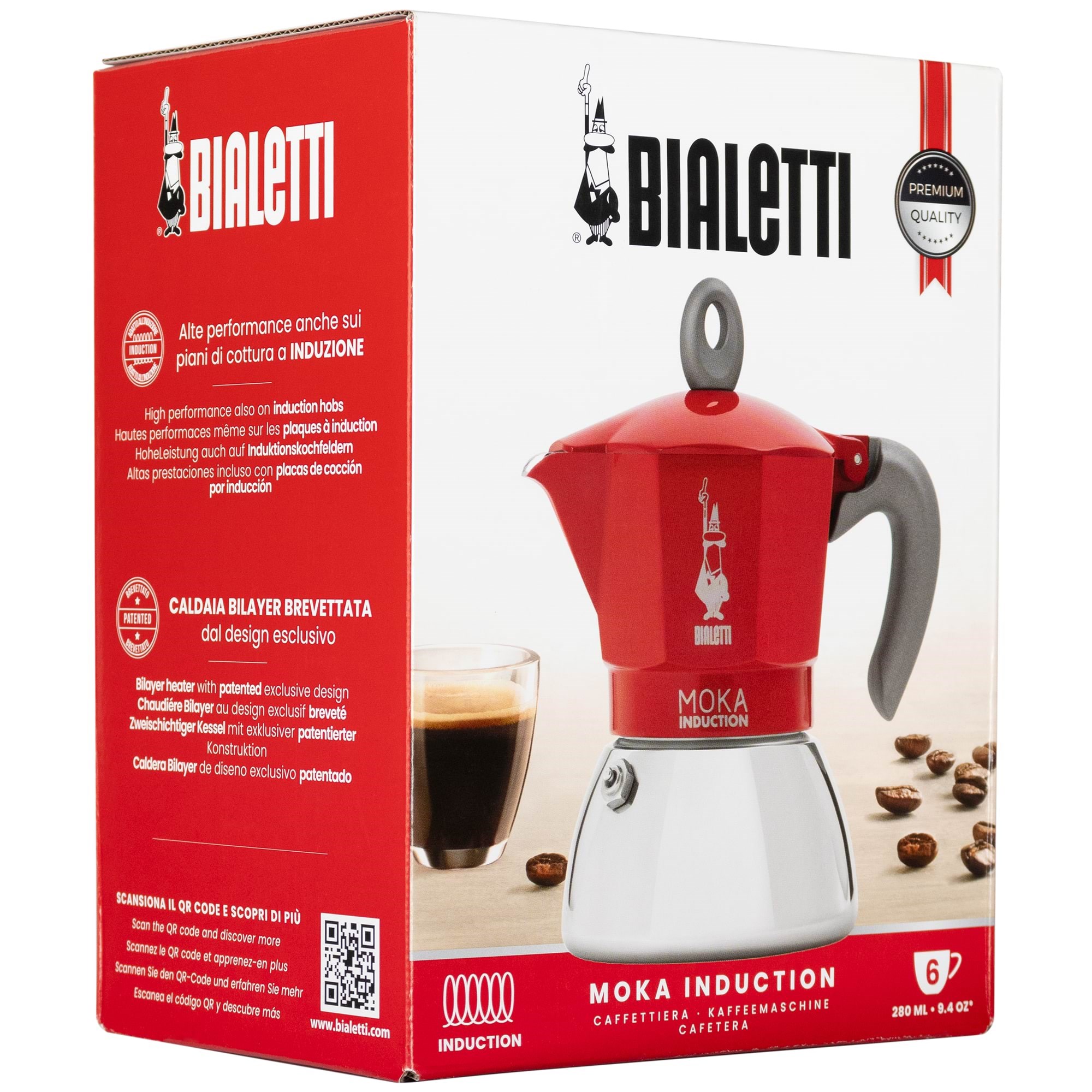 Bialetti Moka Induction 2.0 - 6 Cups - Kaffeezubereitung