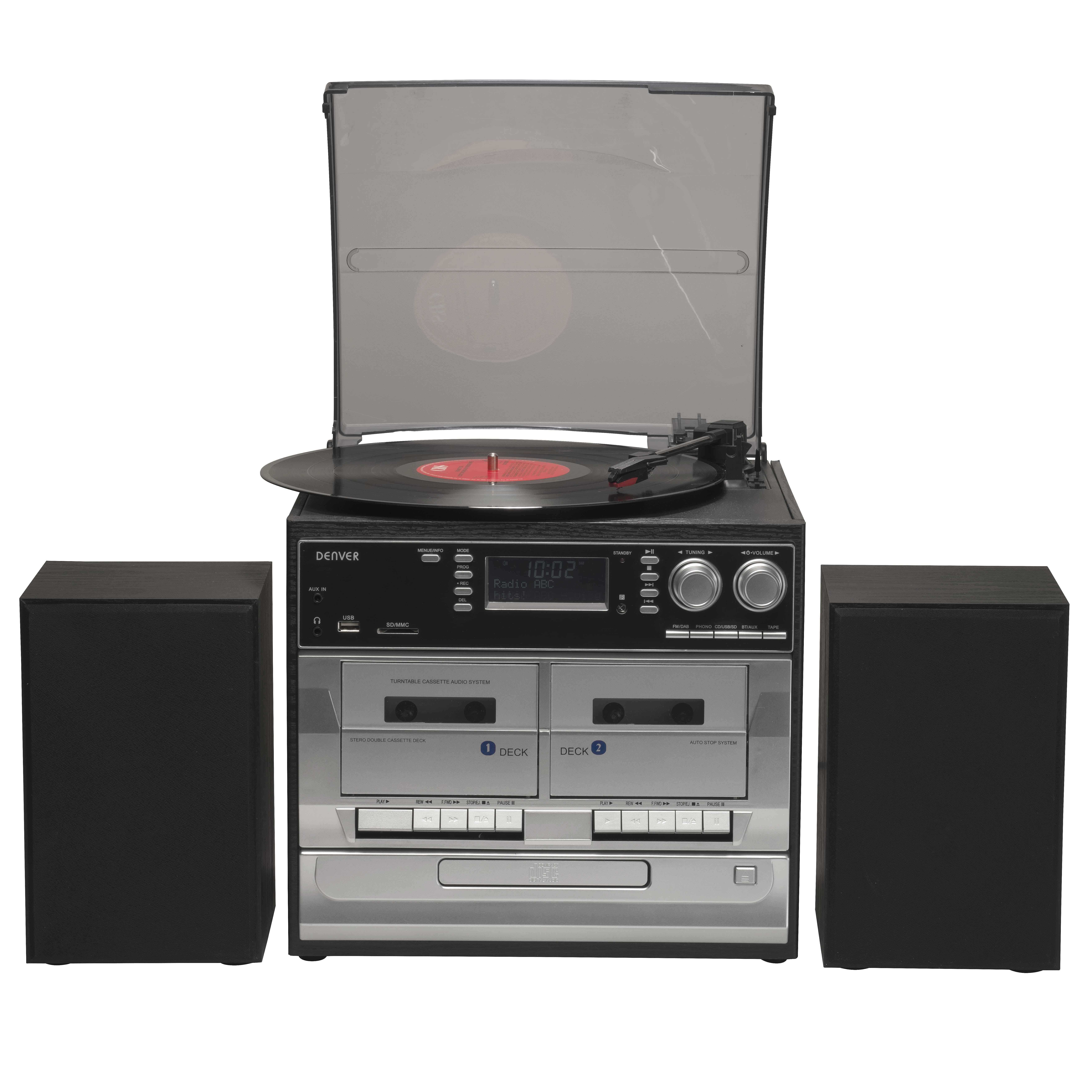 Denver Mrd-166 - Music Center - LP - Dab+/FM - CD - Cassette - Plattenspieler 111161600050