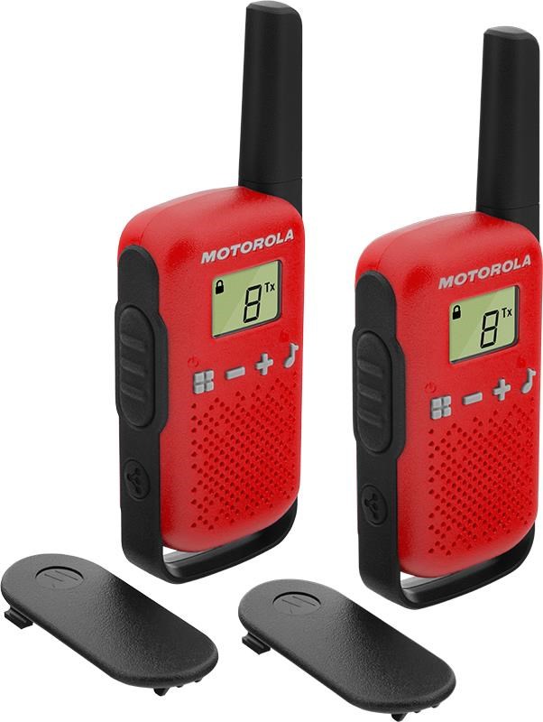 Motorola Talkabout T42 - Red - Twin Pack - Walkie Talkie B4p00811rdkmaw