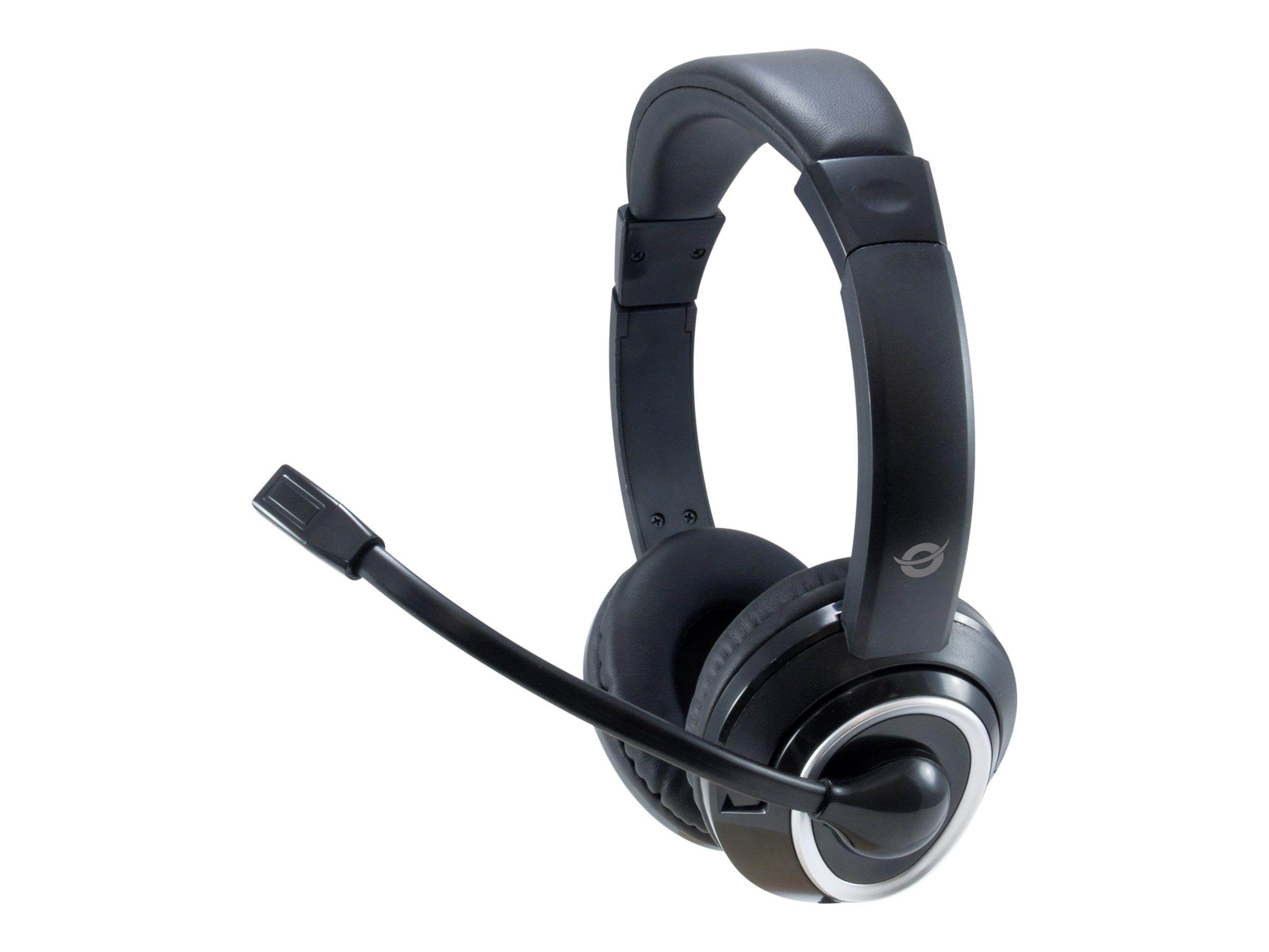 Kopfhörer - Conceptronic Headset Klinke Kabel.Mikro.Fernb. Ste - Kopfhoerer/headsets