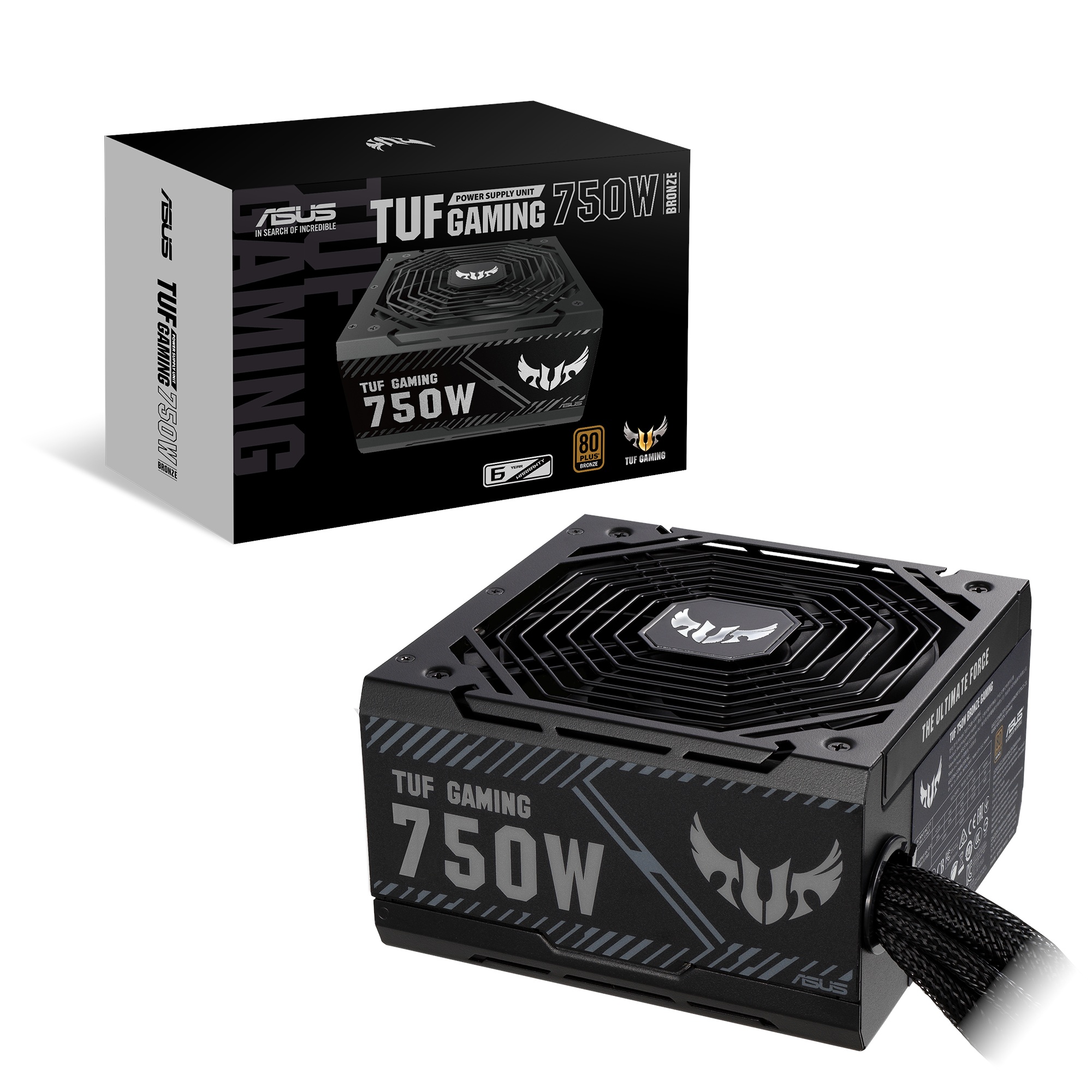 Asus Tuf Gaming 750b Netzteile - 750 Watt - 135 mm - Atx - 80 Plus Bronze Zertifiziert Schwarz 90ye00d0-b0na00