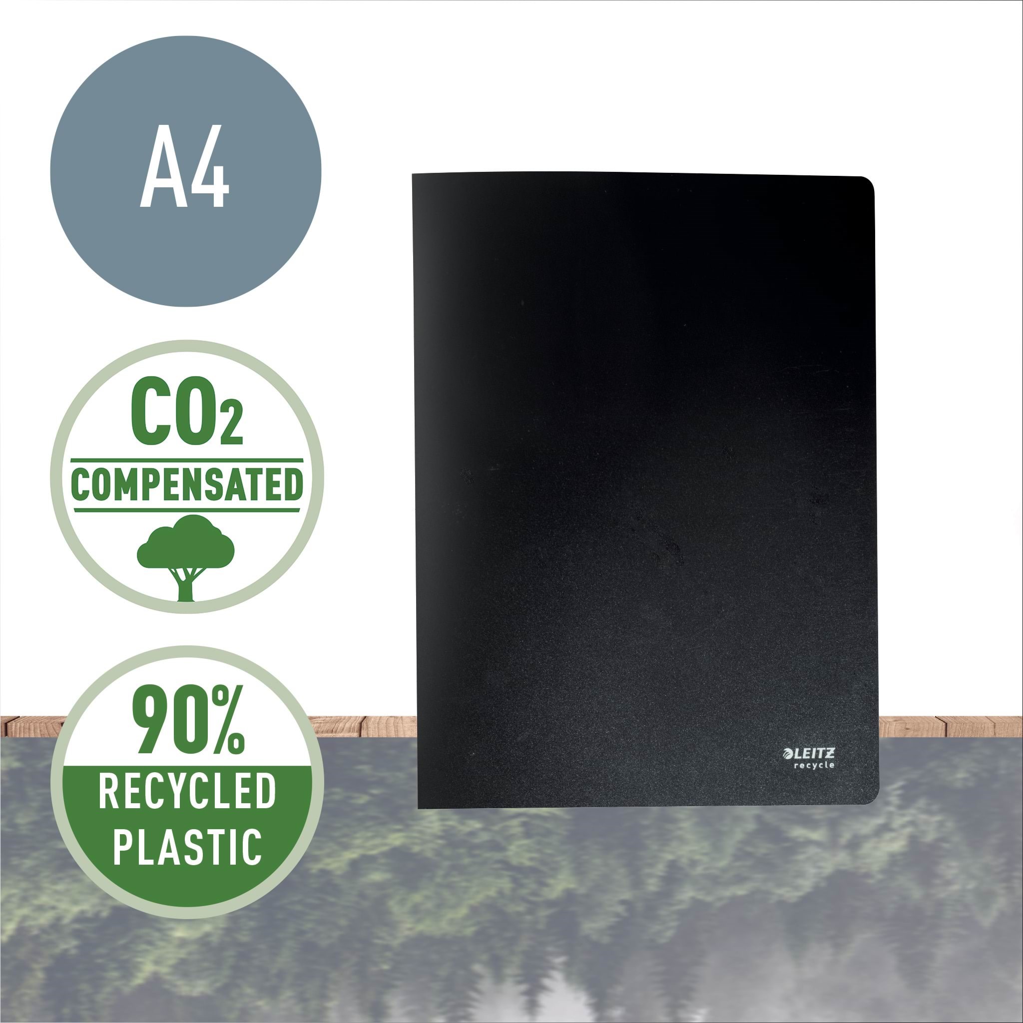 Leitz Recycle Sichtbuch, Schwarz - Mappenund Clipboards