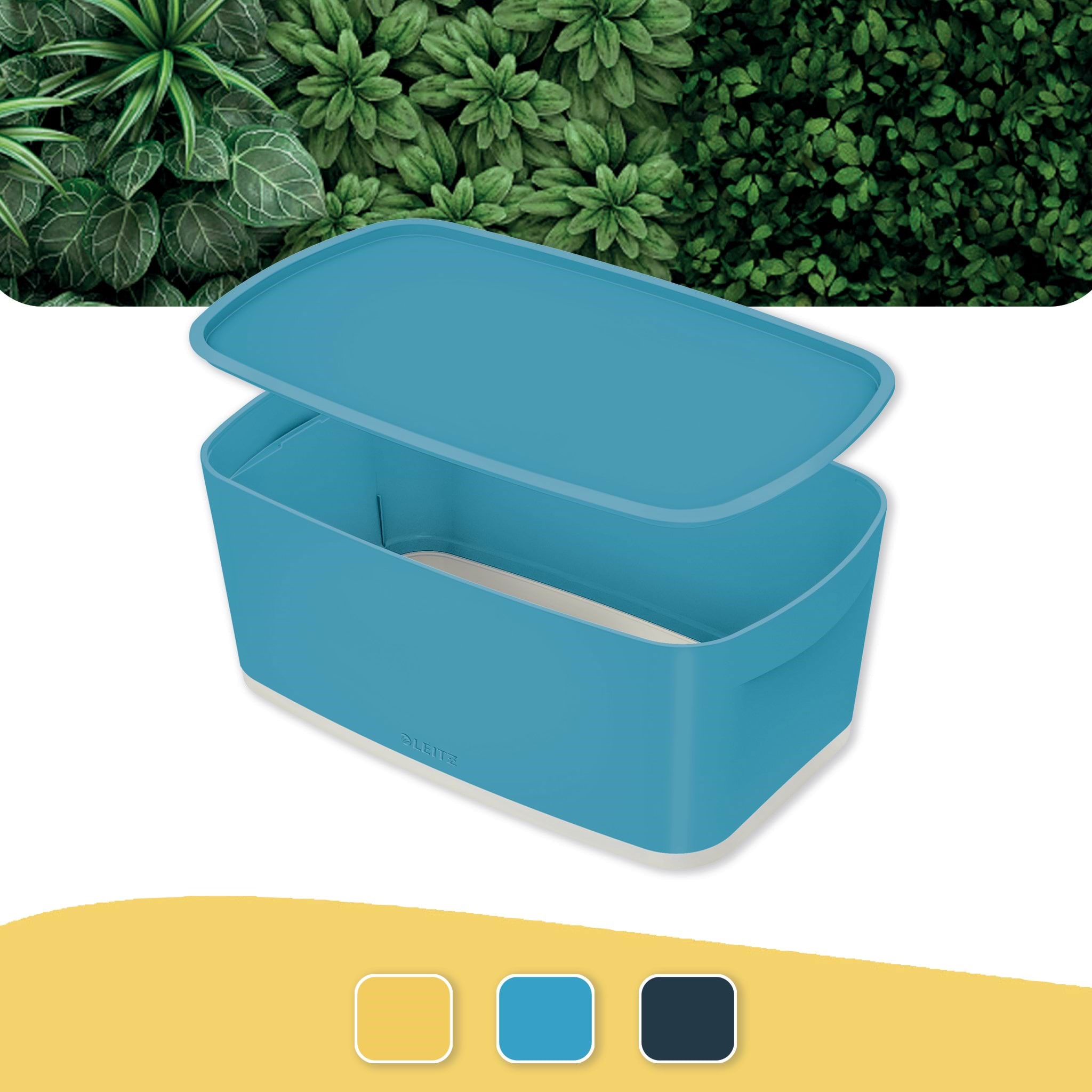 Leitz Mybox Cosy Klein Mit Deckel, Aufbewahrungsbox Sanftes Blau - Archivierung Und Aufbewahrung 52630061