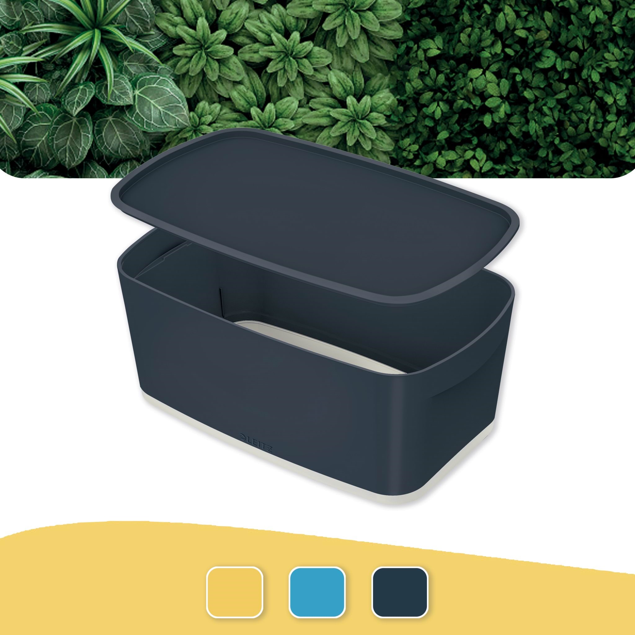 Leitz Mybox Cosy Klein Mit Deckel, Aufbewahrungsbox Samtgrau - Archivierung Und Aufbewahrung