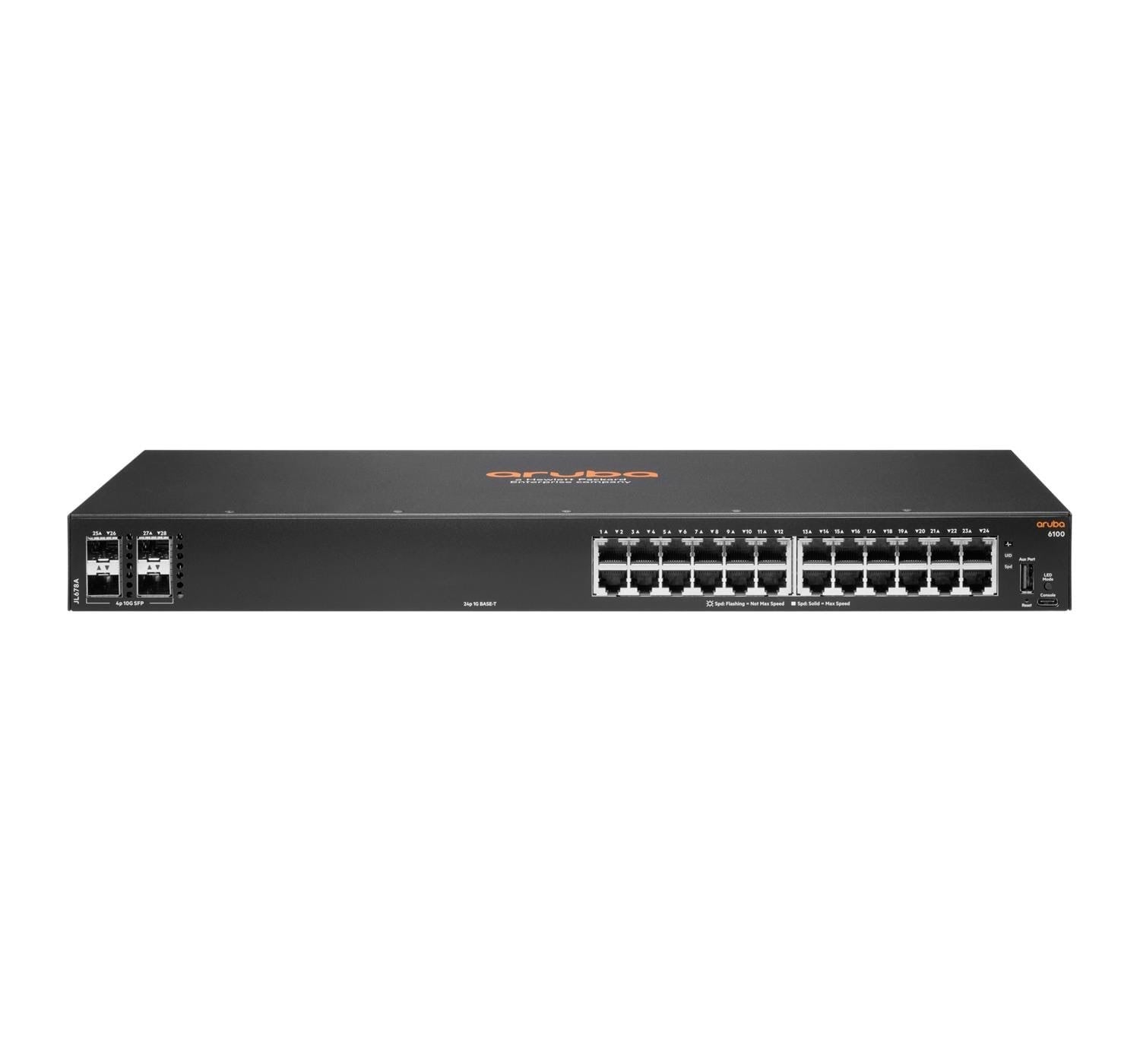 Hewlett Packard Enterprise Aruba CX 6100 Switch 24g 4sfp+ - Switches