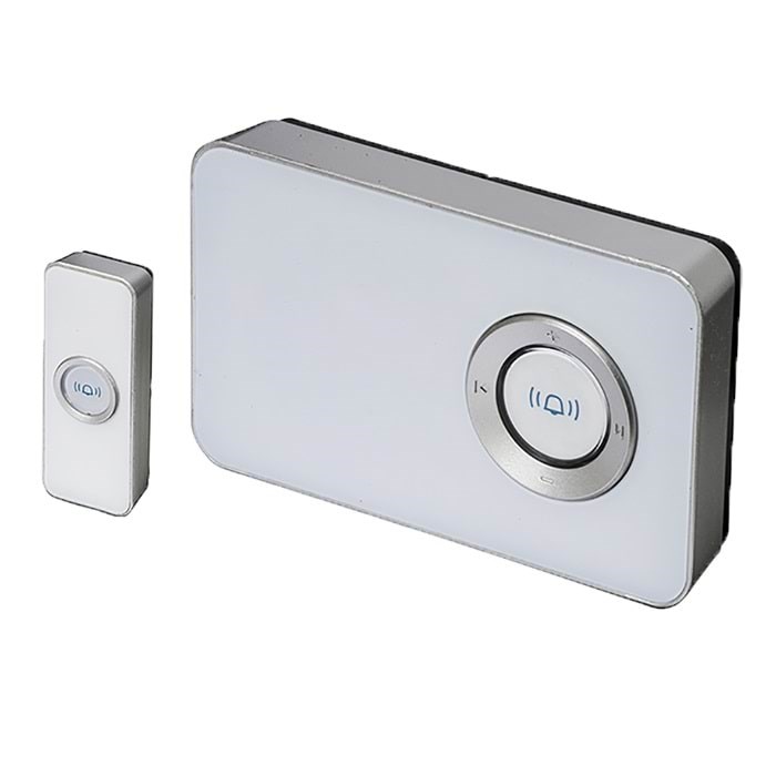 Foss Europe Trend Door Bell Design White Battery - Elektrogeraete 102002