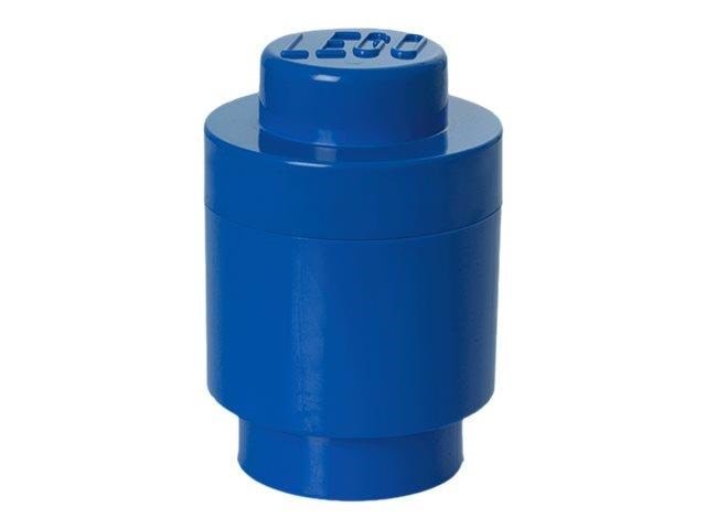 Lego Storage Brick 1 Round - Blue - Kinderzimmer