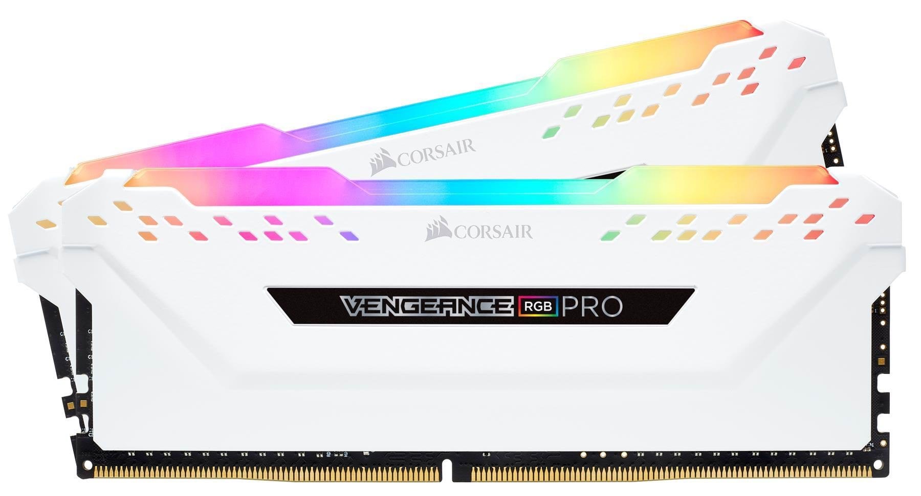 Corsair Vengeance Rgb Pro Ddr4-3200 - 32gb - Cl16 - Dual Channel (2 Pcs) - Intel Xmp - Weiß Mit Rgb - Ram Cmw32gx4m2e3200c16w