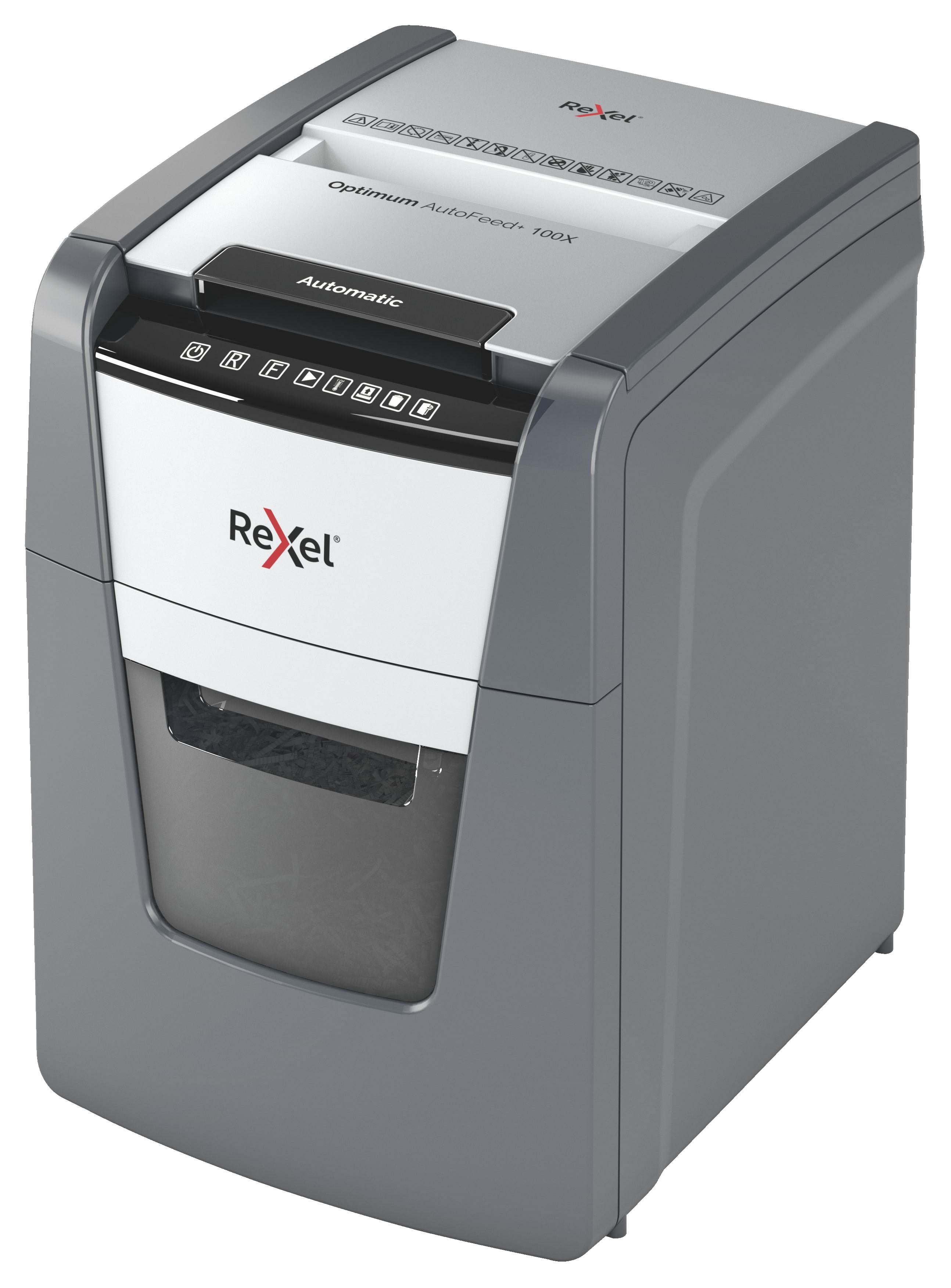 Rexel Optimum Autofeed+ 100x Automatischer Aktenvernichter Partikelschnitt, P4 - Makulatoren Aktenvernichter