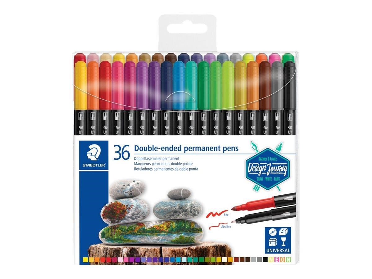 Staedtler Double-ended Perm. Pens 36 Pcs - Hobby Zubehoer Buntstifte 3187 Tb36 02
