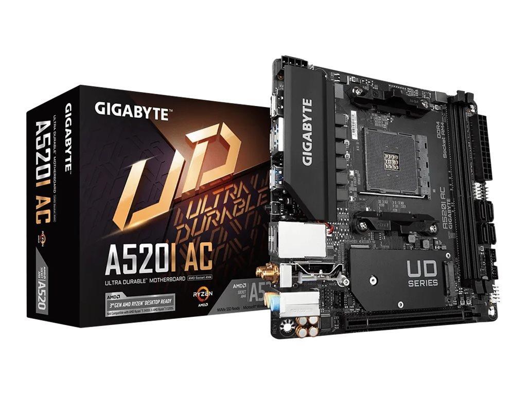 Gigabyte A520i AC Mainboard - Amd A520 - Amd Am4 - Ddr4 Ram - Mini-itx