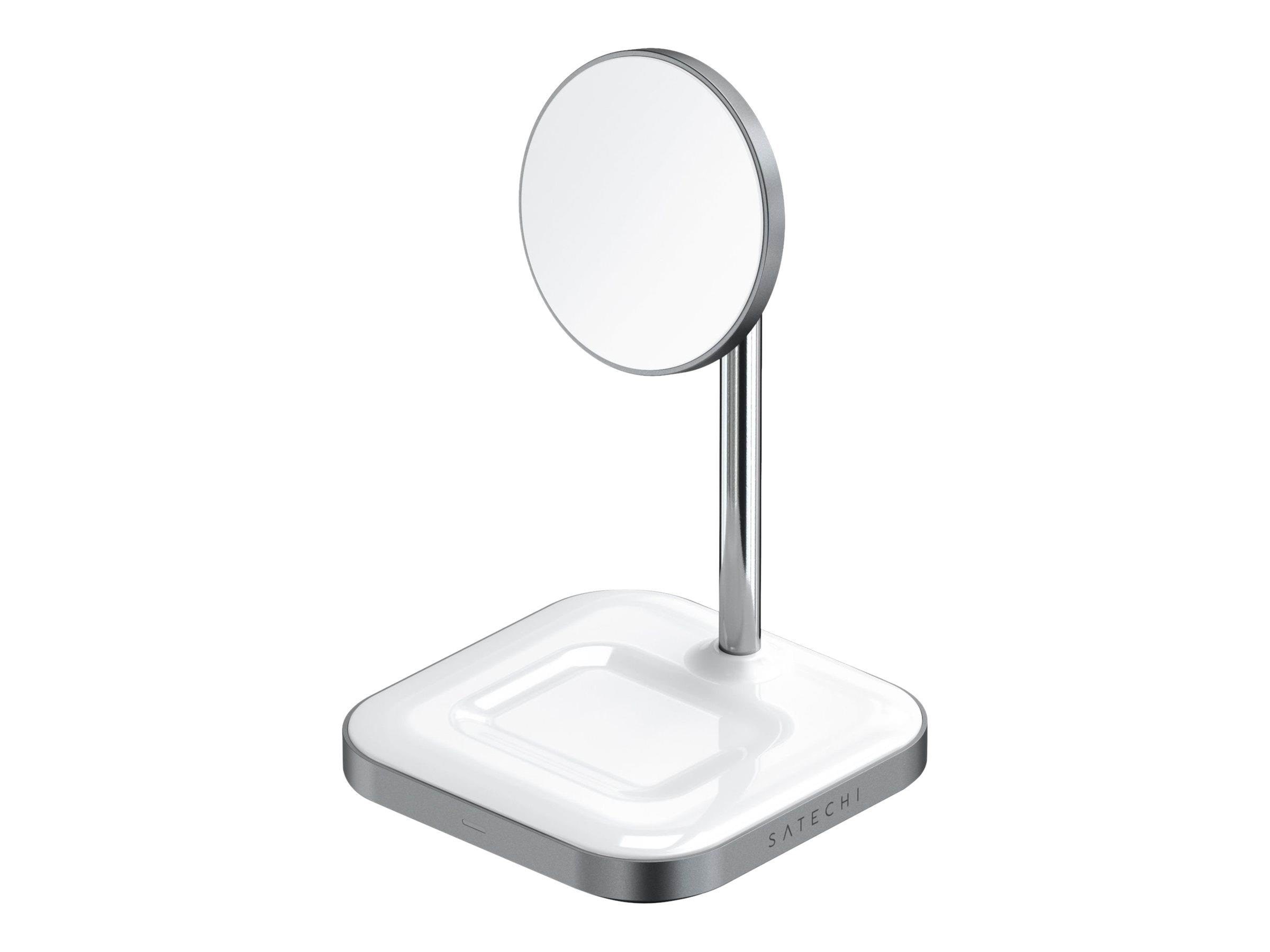 Satechi 2-in-1 Magnetic Wireless Charging Stand - Handys Adapter Und Ladegeraete