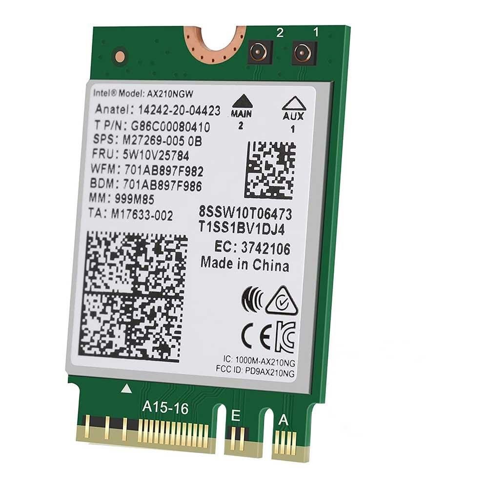 Intel Ax210 Wi-fi 6E 2x2 R2 + BT 5.3 / M.2 2230 / Without Vpro - Netzwerkadapter Netzkarte Druckserver Usw