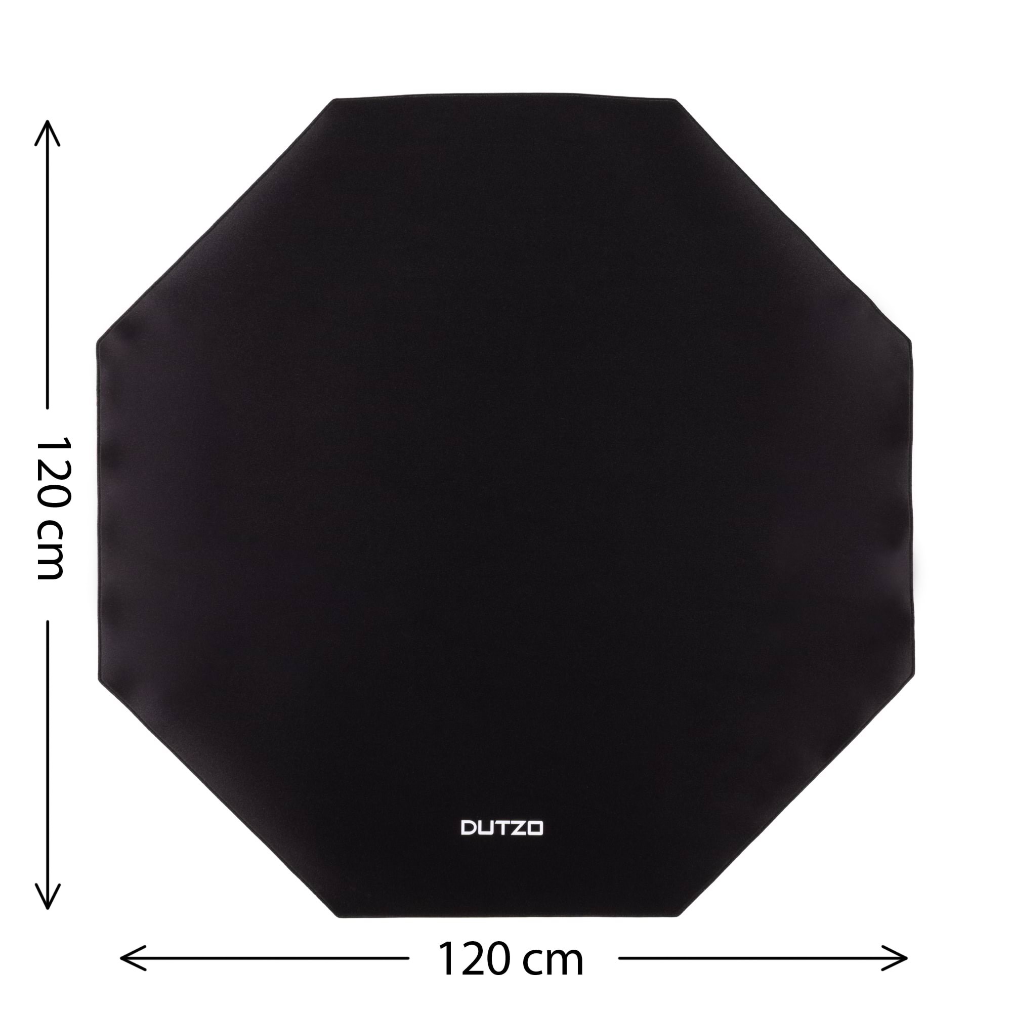Dutzo Onyx Gaming Bodenmatte - Schwarz - Gaming Stuehle Dfloormat-120-hex-black