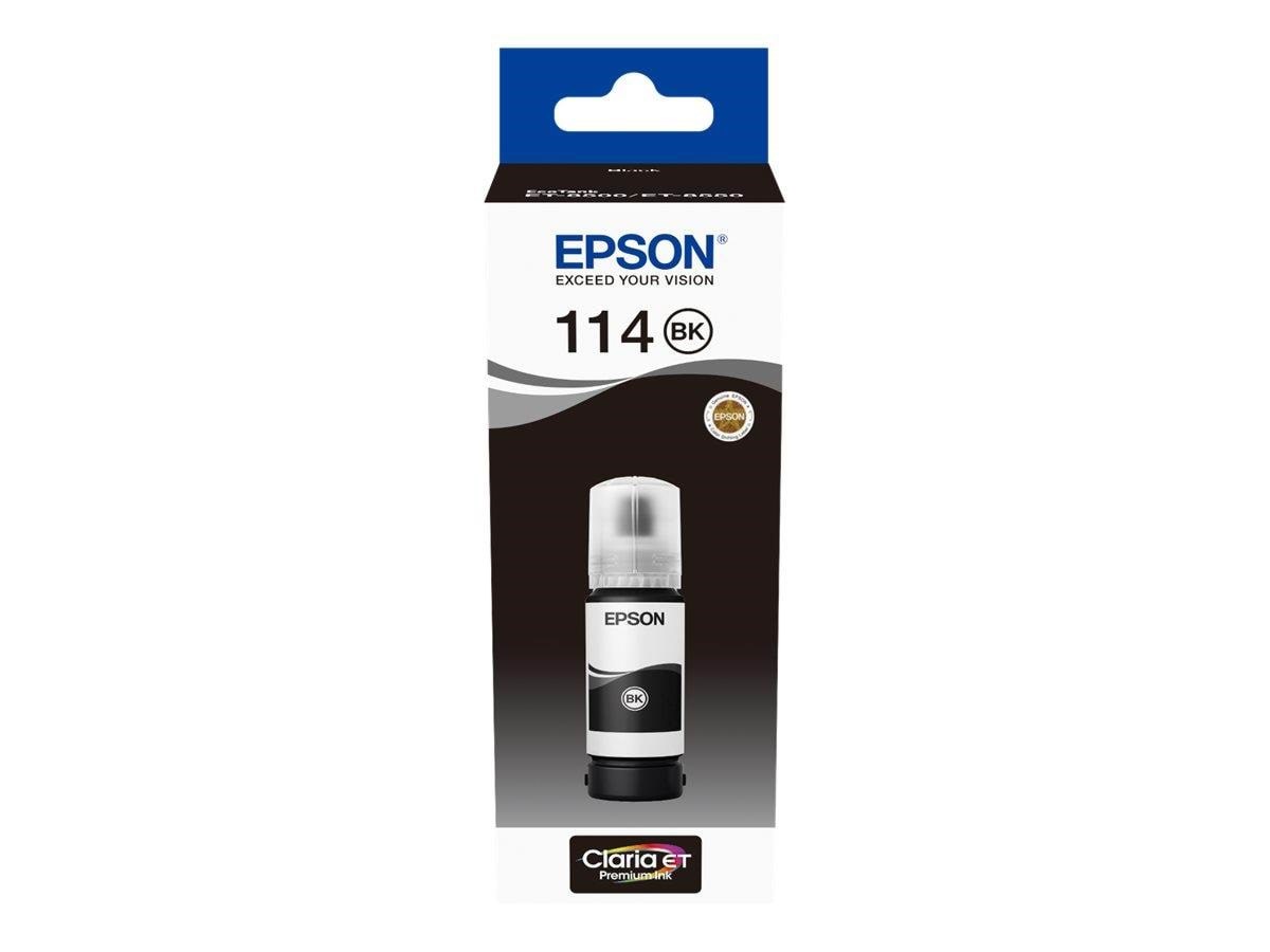 Epson 114 / C13t07a140 - Ecotank Ink - Refill 70 ml - Black - Druckerzubehoer Tinte Toner Schwarz