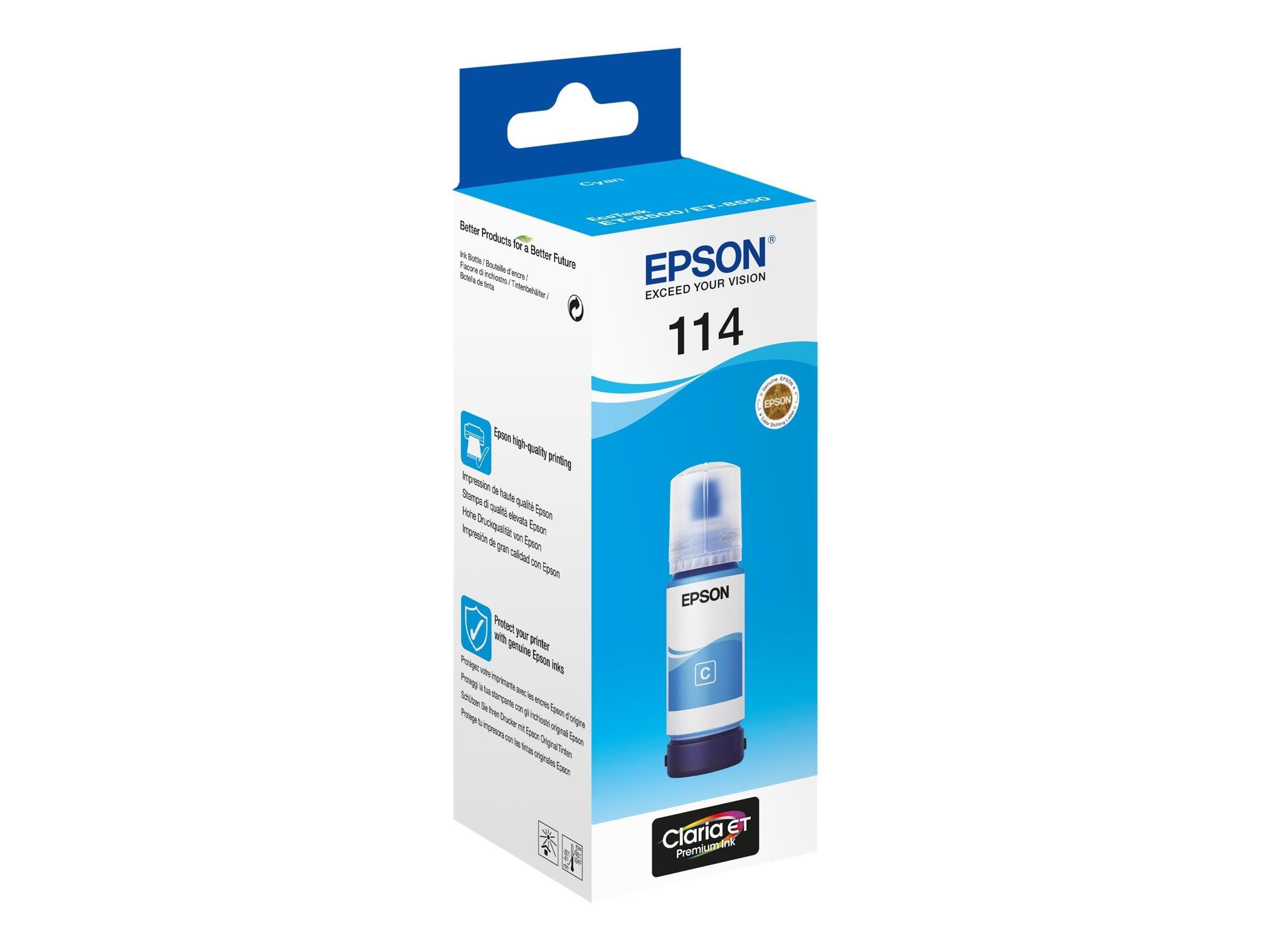 Epson 114 - Original - Cyan Ink Refill - Druckerzubehoer Tinte Toner C13t07b240