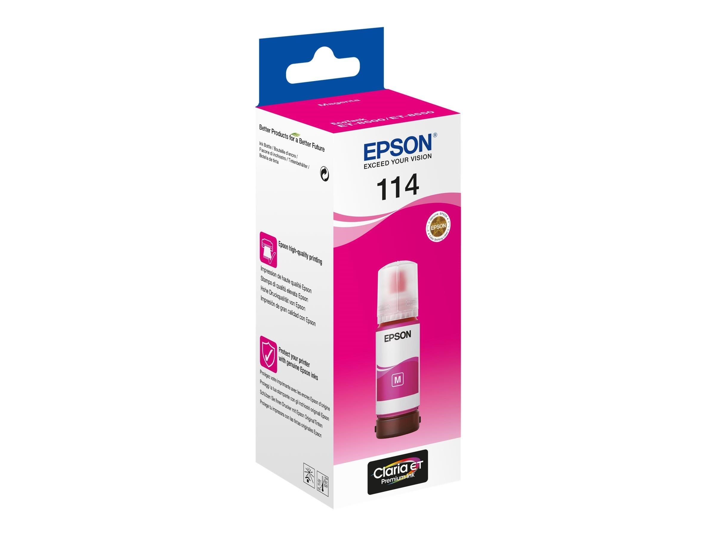 Epson 114 Ecotank - Ink Refill 70 ml - Magenta - Druckerzubehoer Tinte Toner