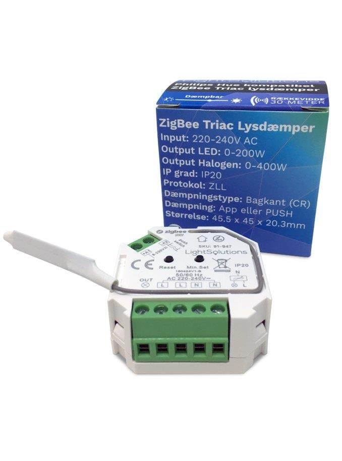Light Solutions Mini Zigbee Triac Dimmer - 200w - Smart Home