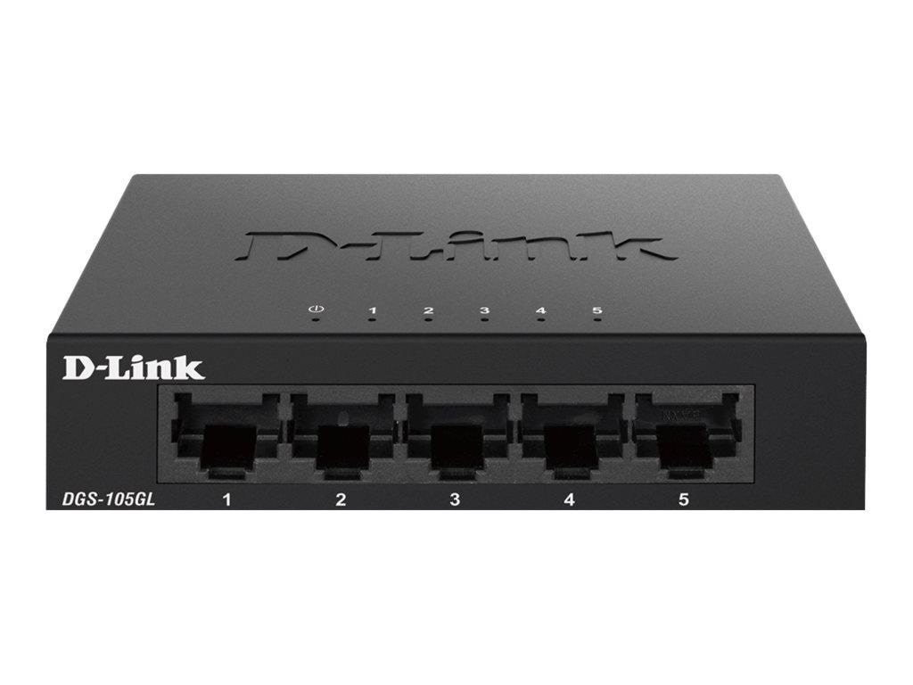 D-link Dgs-105gl 5 Port Gigabit Metal Unmanaged Desktop Switch - Switches