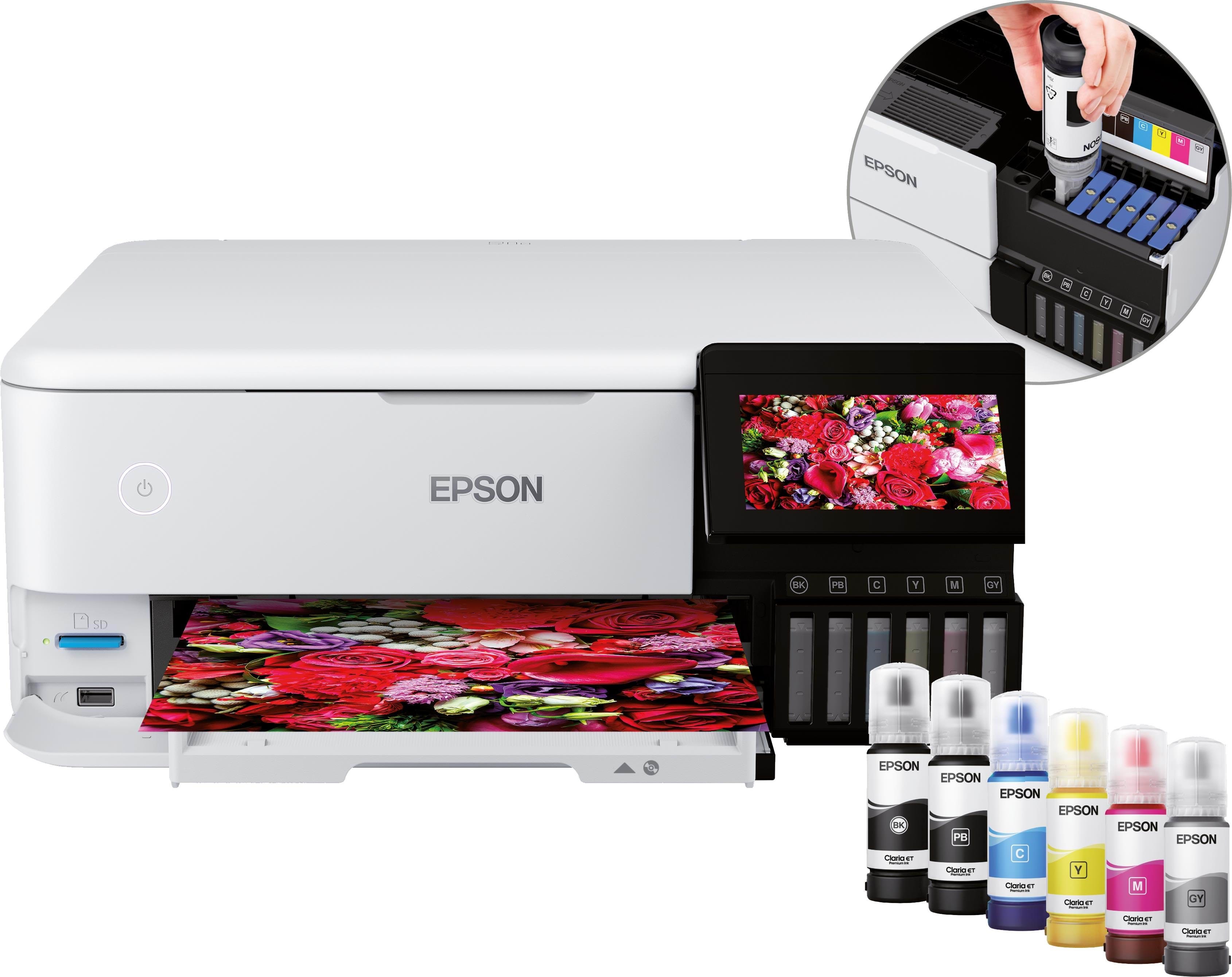 Epson Ecotank Et-8500 All in One Multifunktion - Farbe - Tinte - Drucker C11cj20401- Drucker