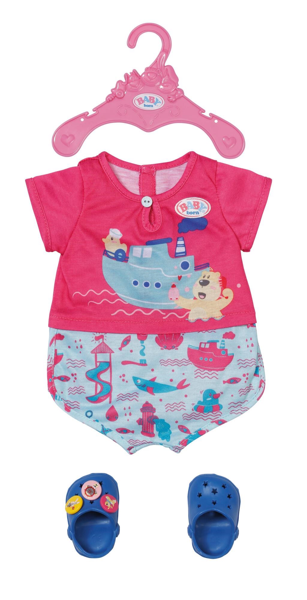 Baby Born Bath Pyjamas Und Clogs 43cm - Dolls Accessories 830628