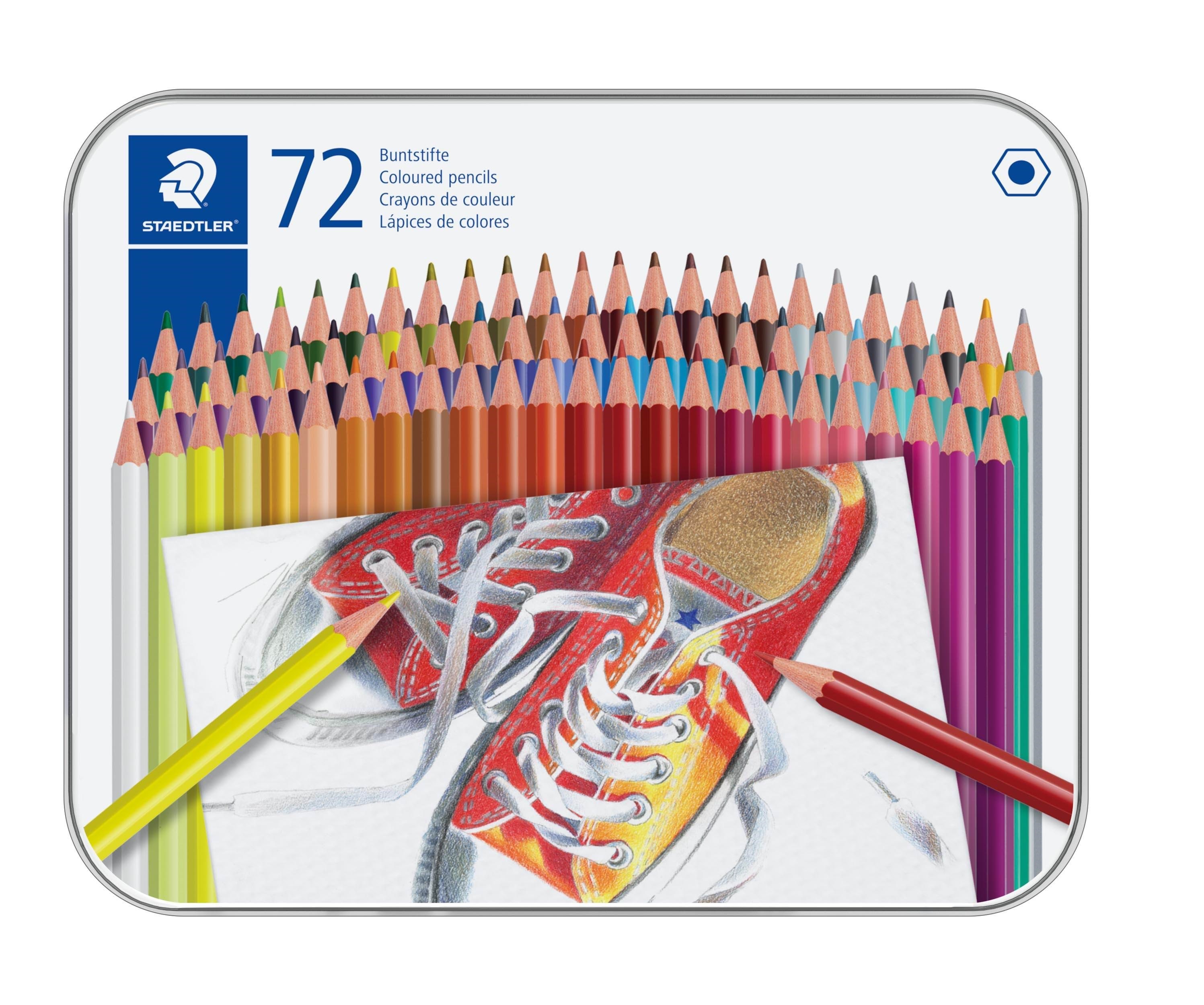 Staedtler Coloured Pencil Hexagonal 72pc - Hobby Zubehoer Buntstifte 175 M72