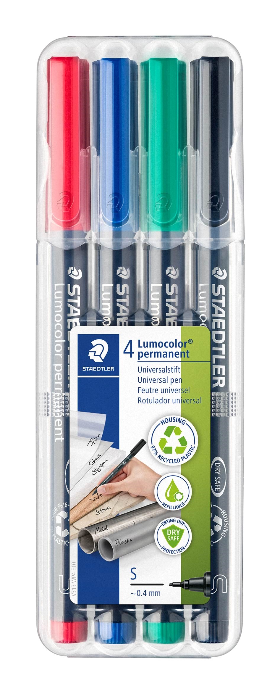 Staedtler Universal Pen Lumocolor Perm S 4pcs - Utensilien Zum Schreiben Und Zeichnen