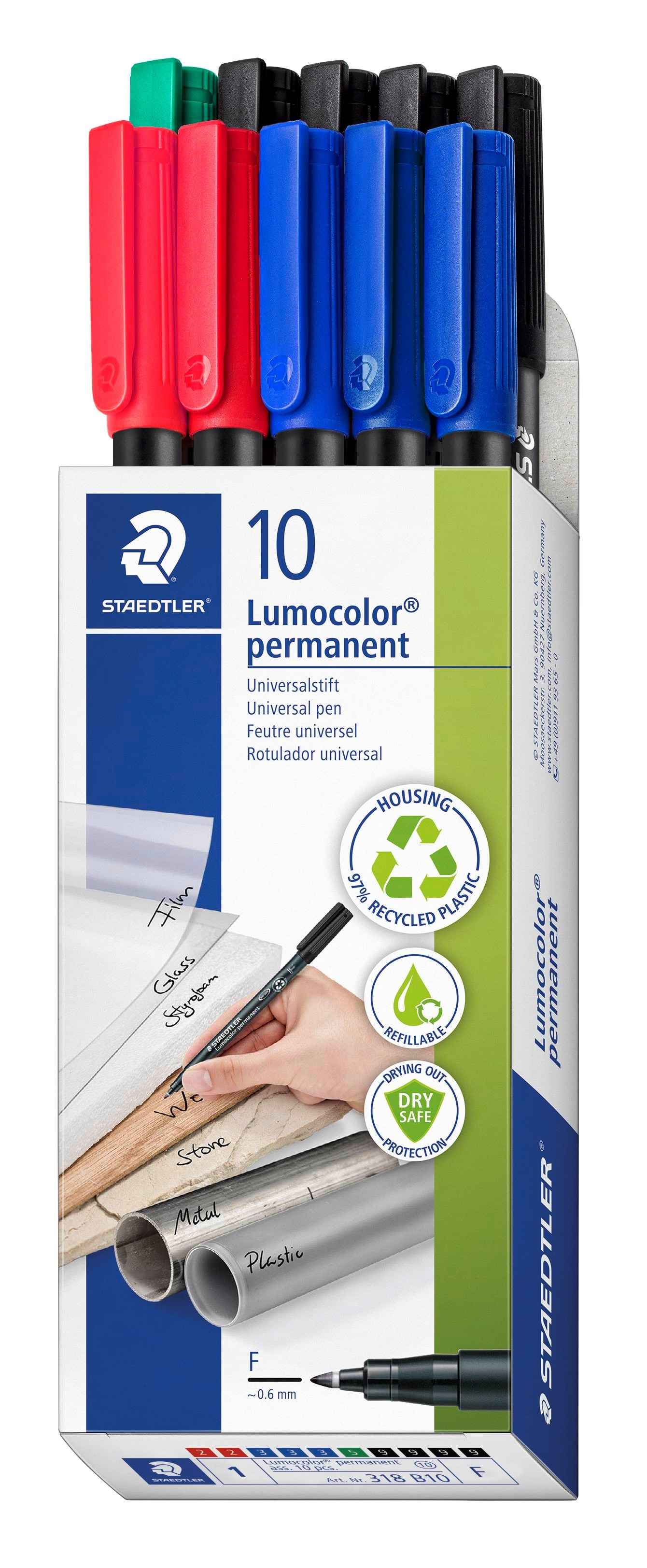 Staedtler Universal Pen Lumocolor Perm F Ass - Utensilien Zum Schreiben Und Zeichnen