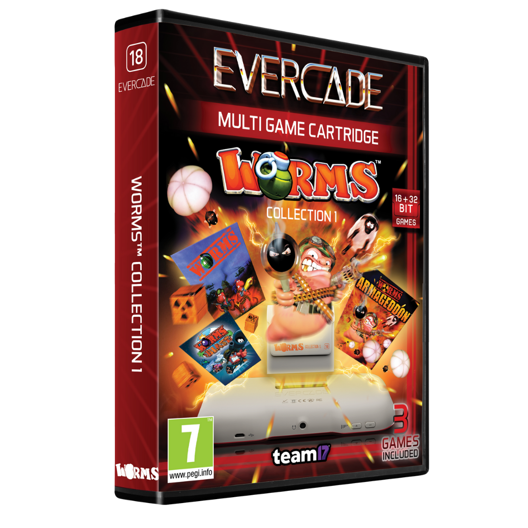Worms Collection 1 - Evercade - Pegi 7 - Spiele 5060690792383