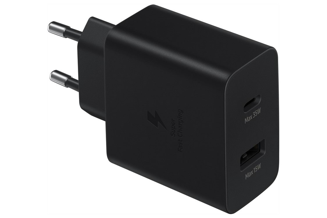 Samsung 35w Power Adapter Duo - Black - Handys Adapter Und Ladegeraete Ep-ta220nbegeu
