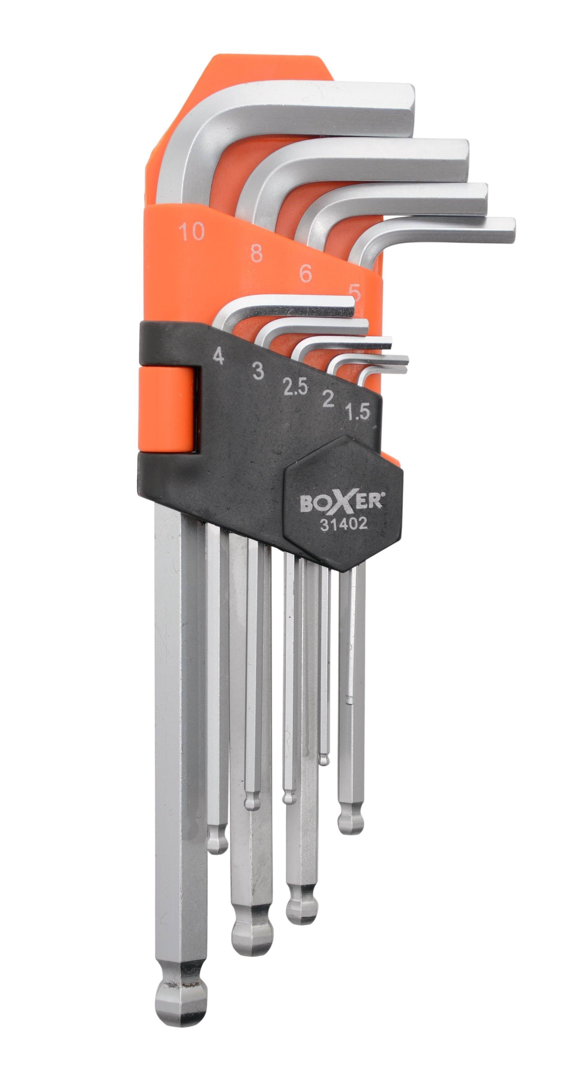 Boxer Allen Key Set 9 Pieces - Handwerkzeuge 31402