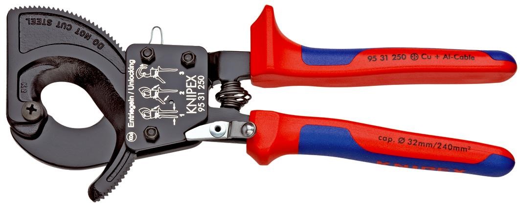 Knipex Kabelschneider, (Ratschenprinzip) - Werkzeuge Fuer Elektrische Arbeiten 95 31 250