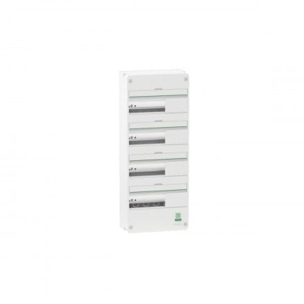 Schneider Electric Enclosure Wall-mounted Panel Resi9 cx Reis9 Board 4 Row 13 Modulator White Ral9003 Without Door - Schaltkaesten Und Schraenke 