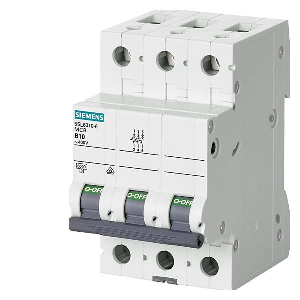 Siemens Circuit Breaker 6ka 3pol C25 5sl6325-7 - Komponenten Fuer Schaltkaesten Und Schraenke